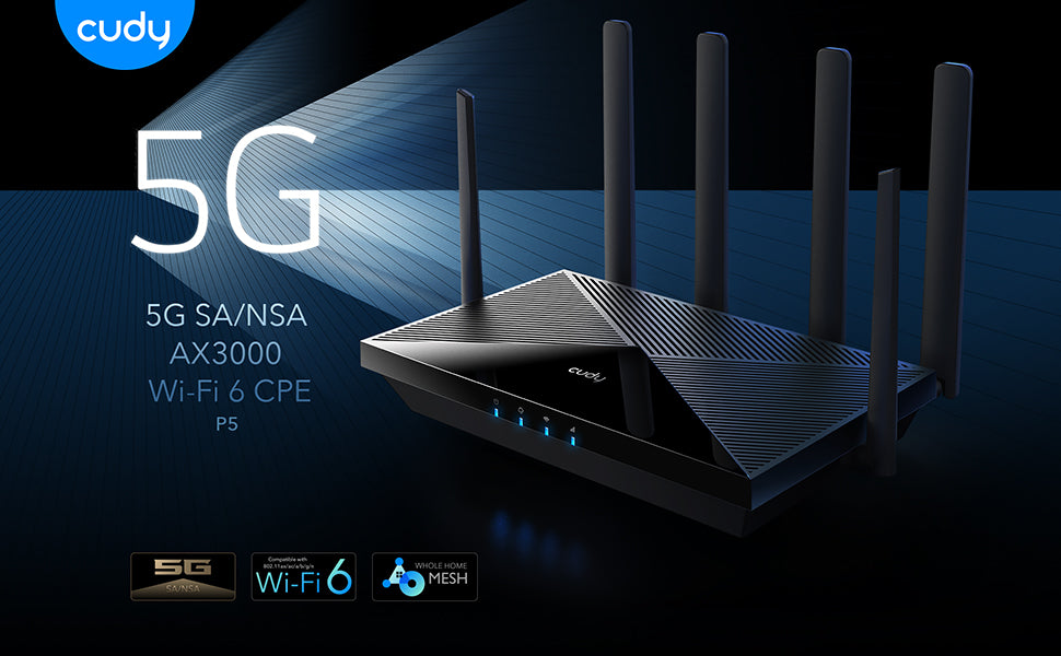 Cudy upgrades 5G CPE P5 with the latest Qualcomm X62 5G modem