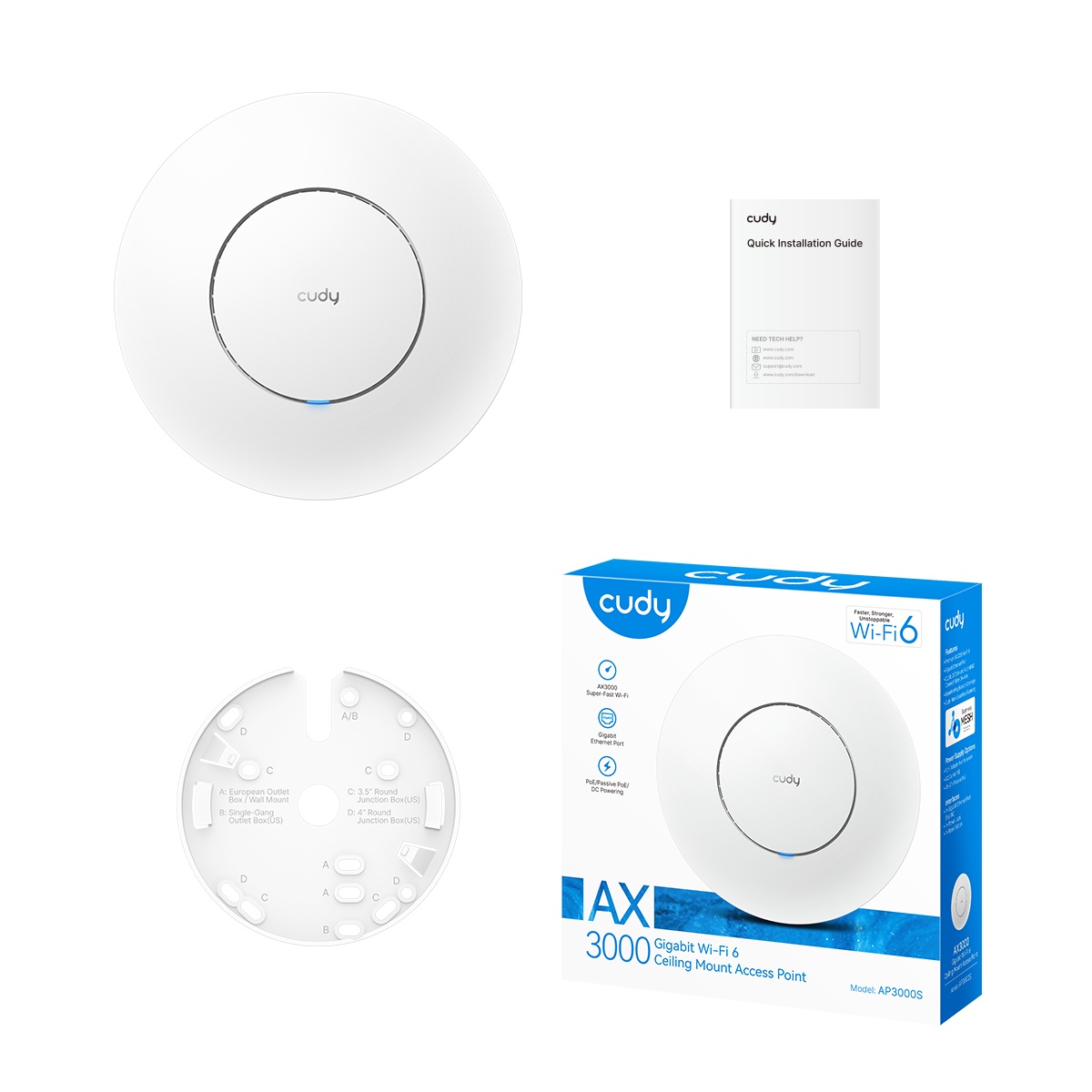 AX3000 Gigabit Wi-Fi Access Point, AP3000S 1.0