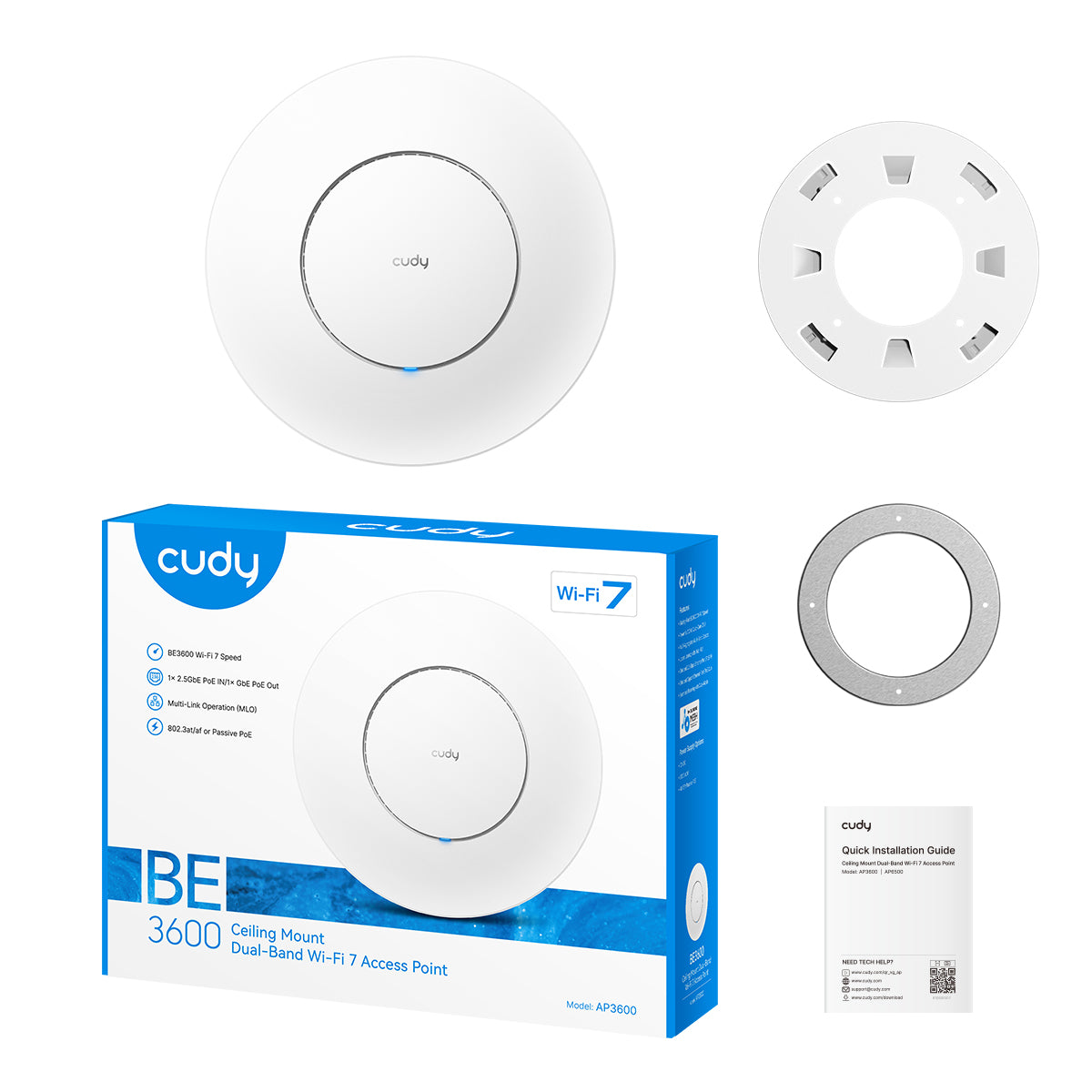 BE3600 2.5G Wi-Fi 7 Access Point, AP3600 1.0 / AP3600_P 1.0