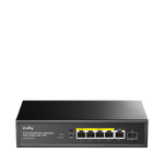 5-Port Gigabit Easy-Managed PoE+ Switch with 1 SFP, GS1005PTS1 5.0