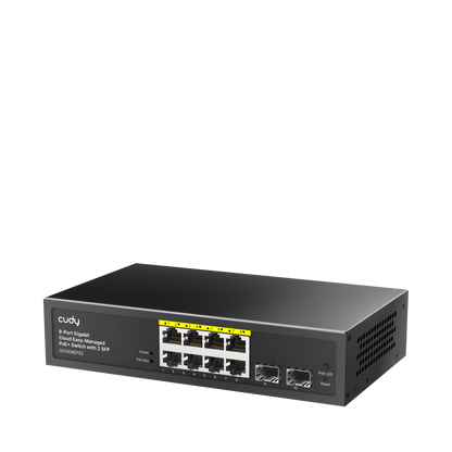 8-Port Gigabit Easy-Managed PoE+ Switch with 2 SFP, GS1008EPS2 1.0