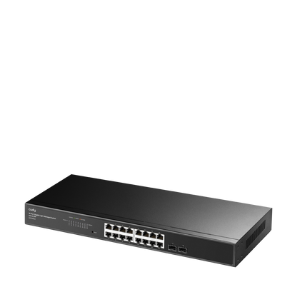 16-Port Gigabit Light-Managed Switch with <nowrap>2 SFP</nowrap>, GS1016ES2 1.0
