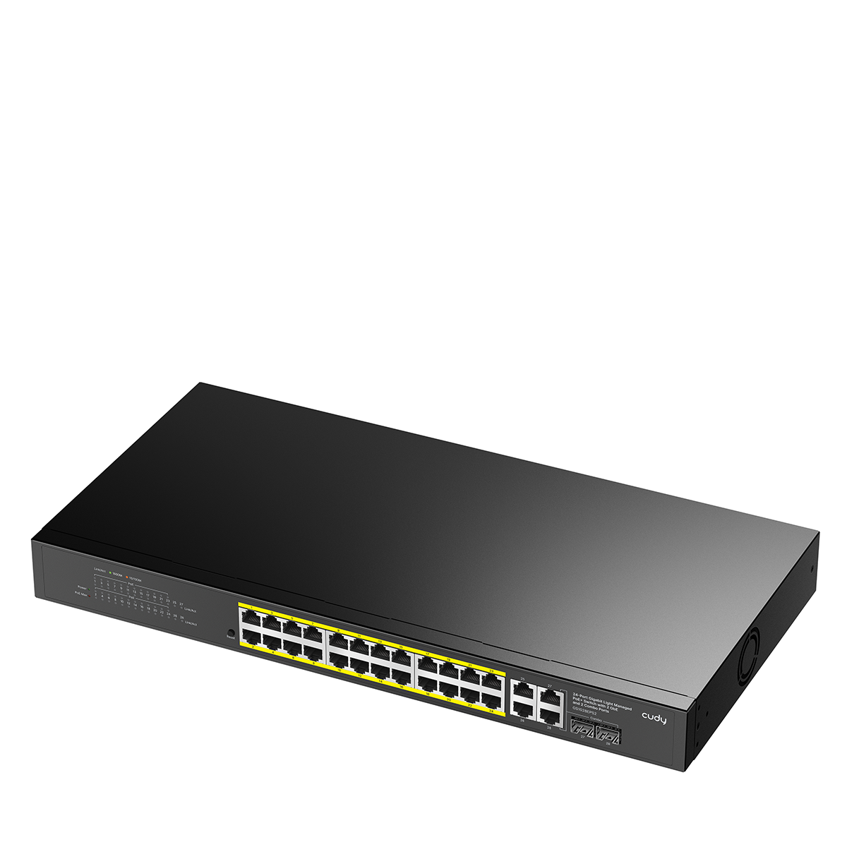 24-Port Gigabit Cloud Easy-Managed PoE+ Switch with 2 GbE and 2 Combo Ports, GS1028EPS2 1.0
