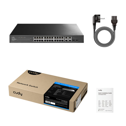 Conmutador Gigabit Light Managed de 28 puertos con 2 SFP, GS1028ES2 1.0