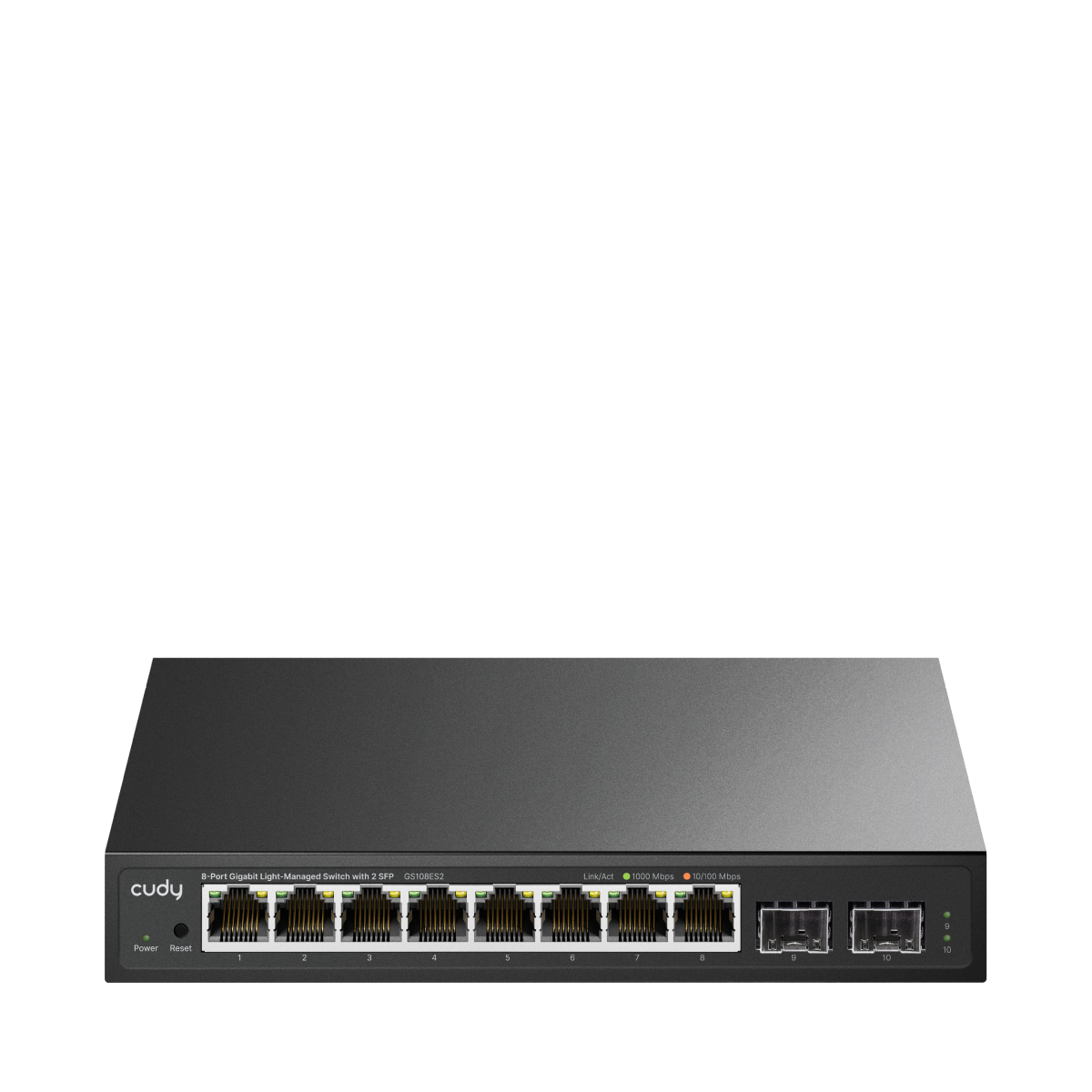 Commutateur Gigabit Light-Managed 8 ports avec 2 SFP, GS108ES2 1.0