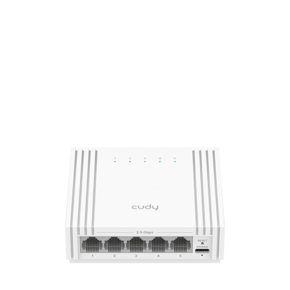 5-Port 2.5G Light-Managed Switch with USB-C Power Input, HS105U 1.0