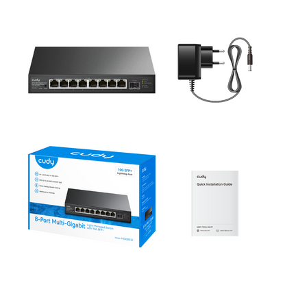 8-Port Multi-Gigabit Easy-Managed Switch with 10G SFP+, HS108ES1 1.0