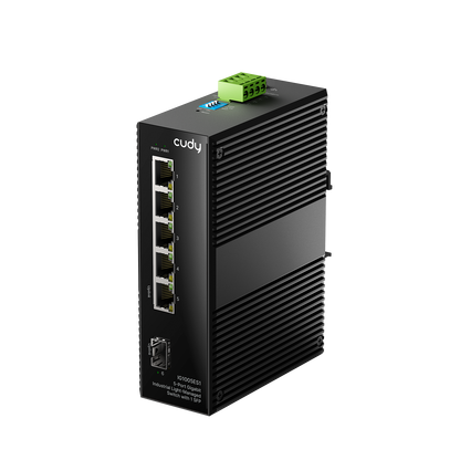 Commutateur industriel léger Gigabit 5 ports avec 1 SFP, IG1005ES1 1.0