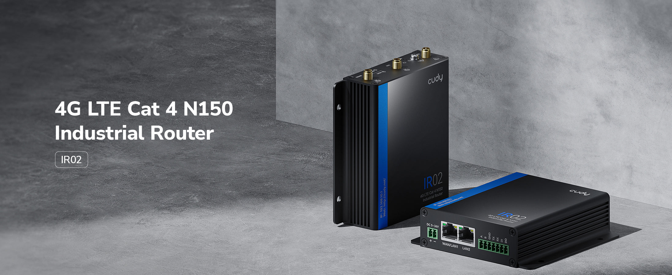 4G LTE Cat 4 N150 Industrial Wi-Fi Router, IR02 1.0 – Cudy