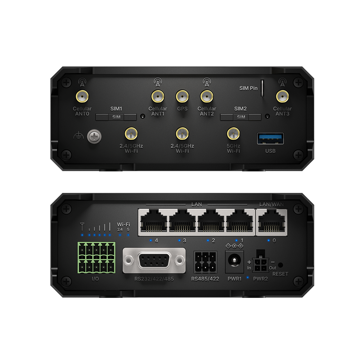 Промышленный маршрутизатор <nowrap>с поддержкой</nowrap> Wi-Fi AX3000 <nowrap>и 5G</nowrap>, IR5G 1.0