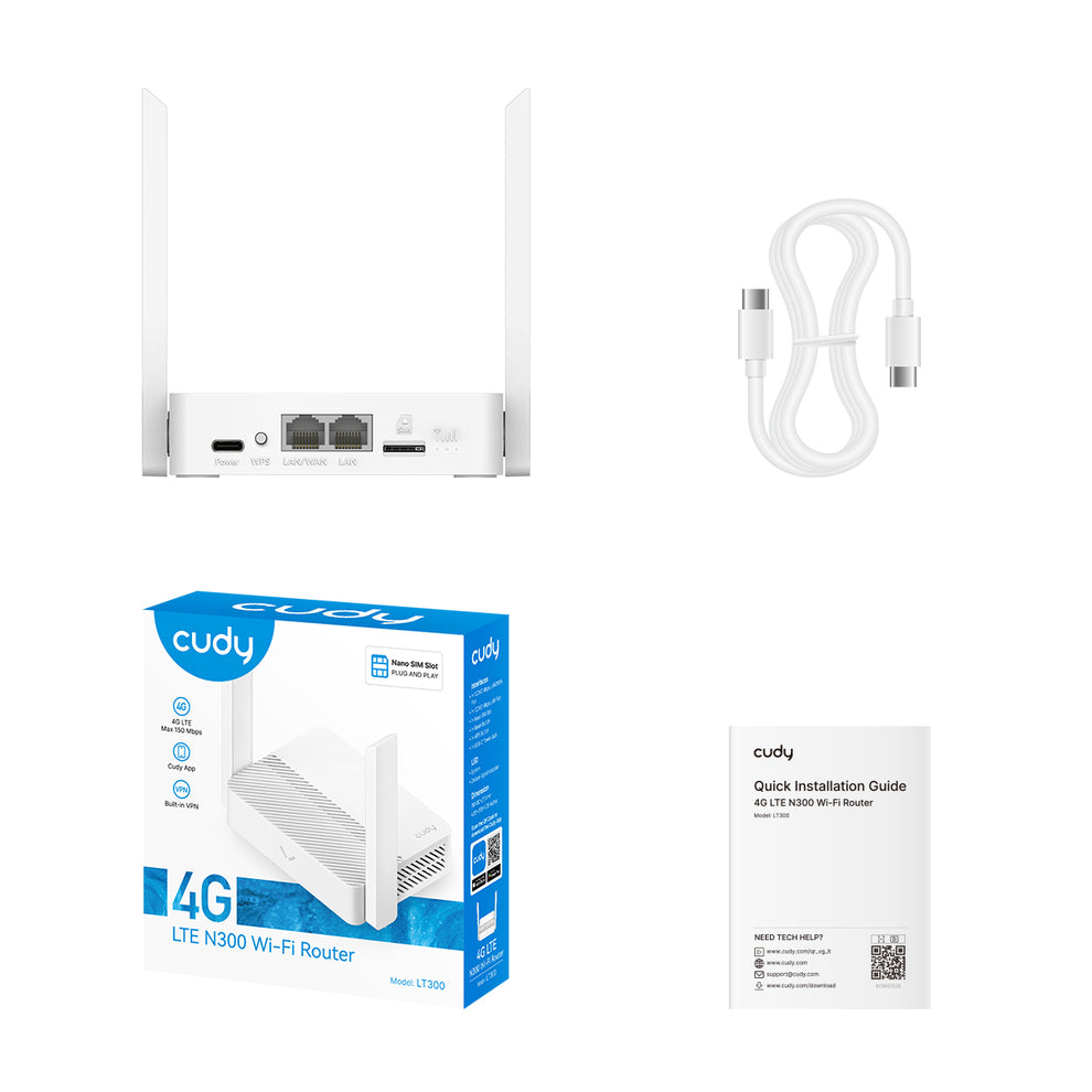 Input Usb For Router 4G N300 Wi-Fi Router with USB-C Power Input, LT300 3.0 – Cudy