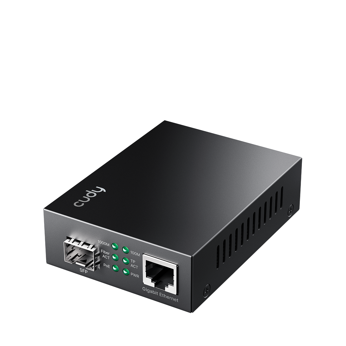 Gigabit Ethernet PoE+ Media Converter, MC220P 2.0