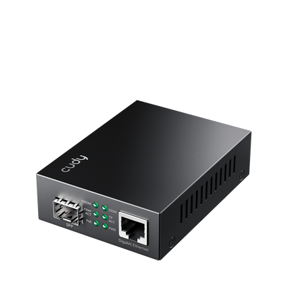 Gigabit Ethernet PoE+ Media Converter, MC220P 2.0