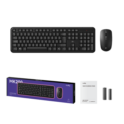 2.4G Silent Wireless Keyboard and Mouse Combo, MK200 1.0