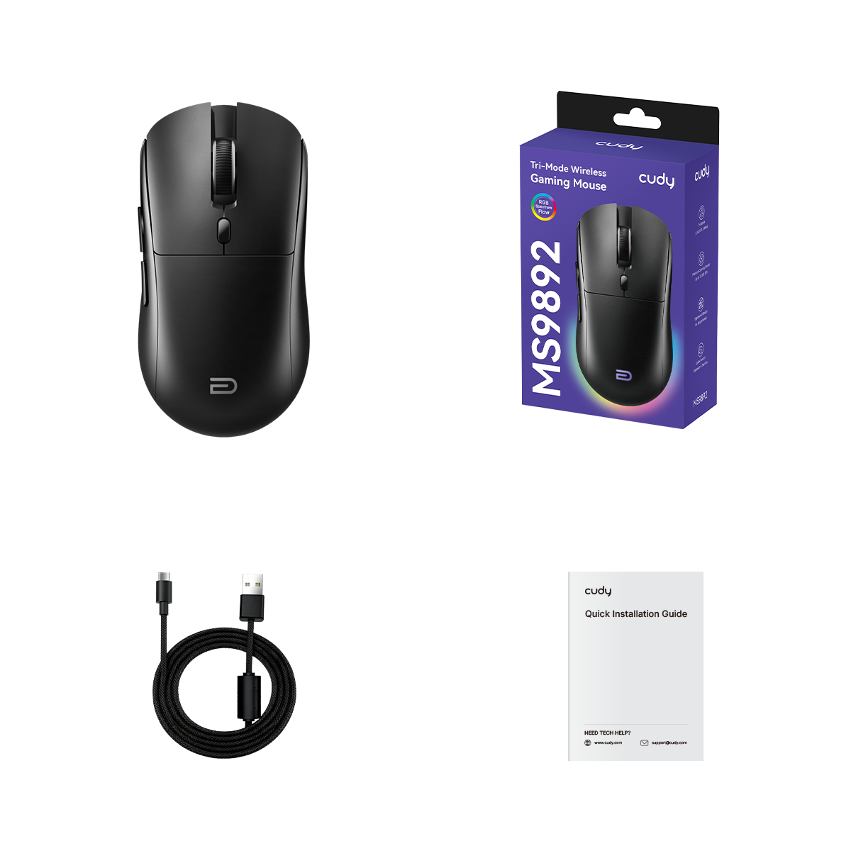 Tri-Mode Wireless Gaming Mouse, MS9892 1.2