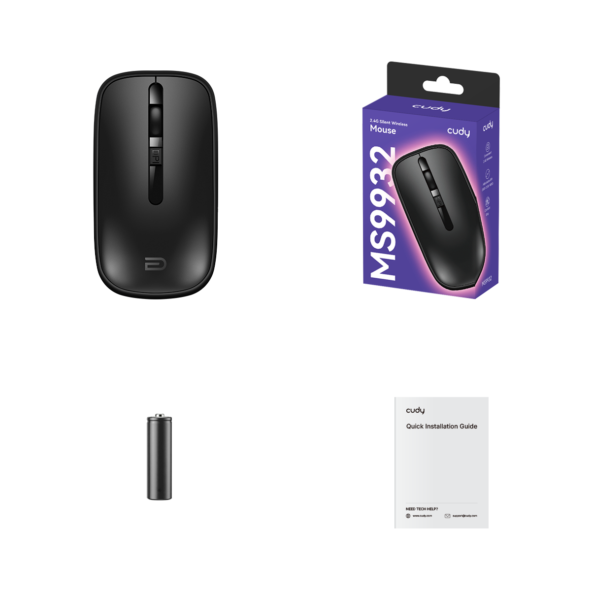 2.4G Silent Wireless Mouse, MS9932 1.0