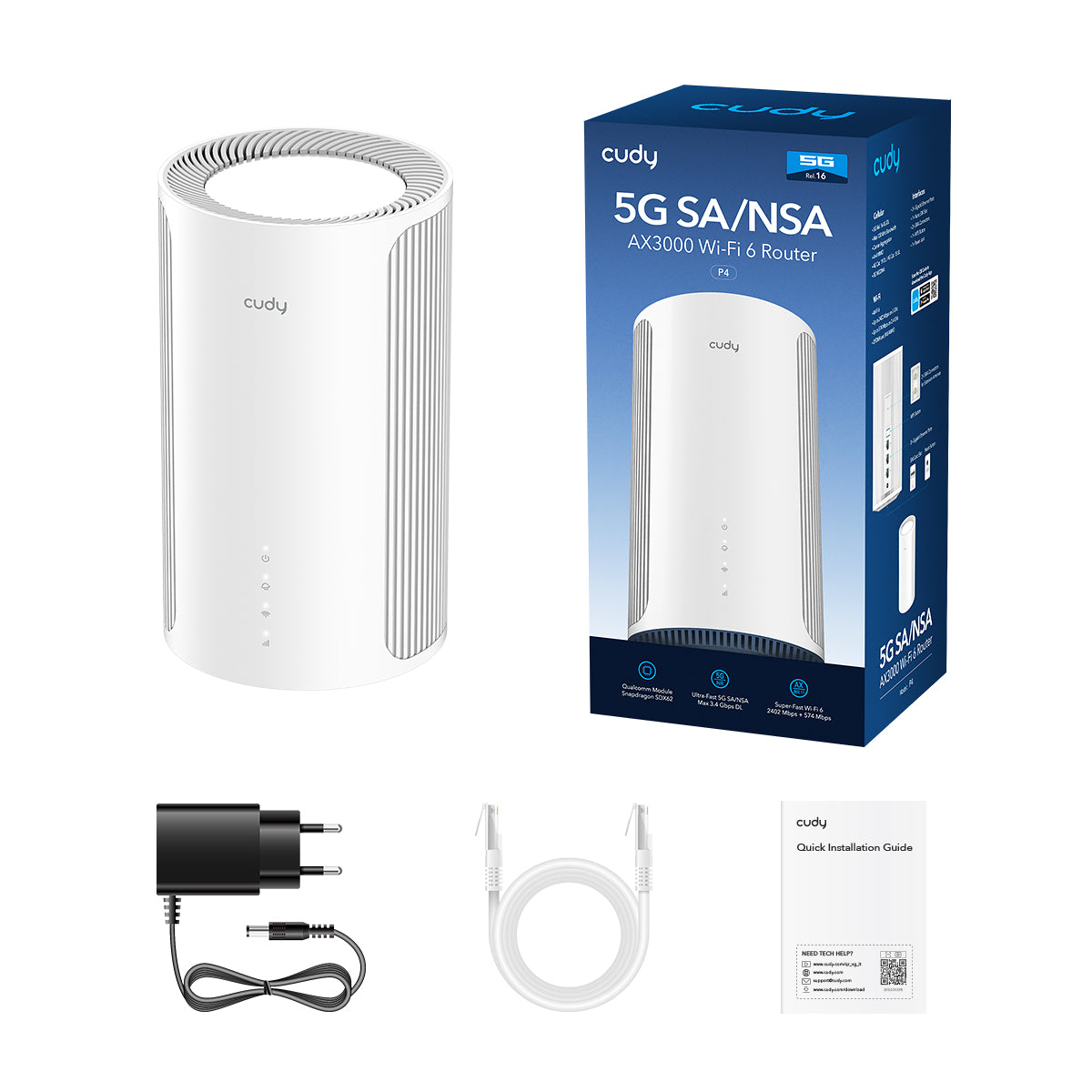 5G SA/NSA AX3000 Wi-Fi 6 Router, P4 1.0 – Cudy