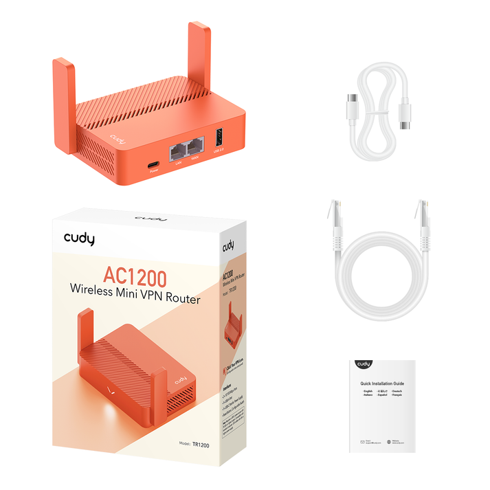 AC1200 Wi-Fi Mini VPN Router, TR1200 1.0 – Cudy