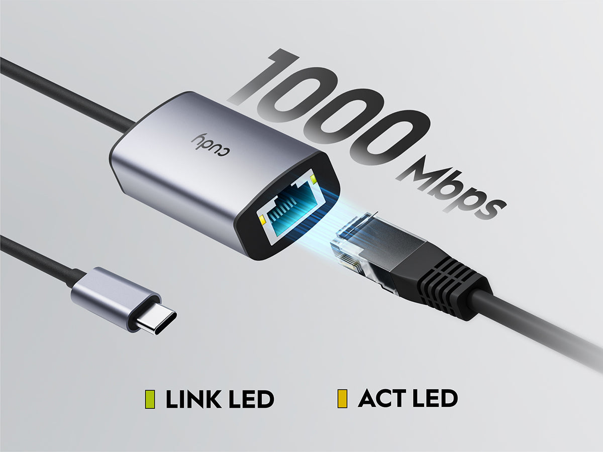 מתאם רשת USB-C UE10C מבית Cudy