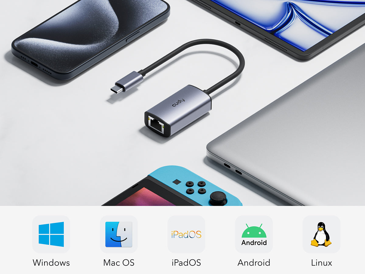 מתאם רשת USB-C UE10C מבית Cudy