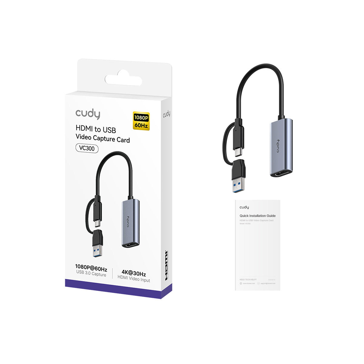 HDMI to USB Video Capture Card, VC300 1.0