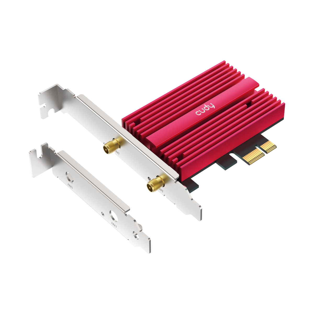 Placa PCIe Cudy WE4000 Placa PCIe Cudy WE4000 con disipador y soportes intercambiables