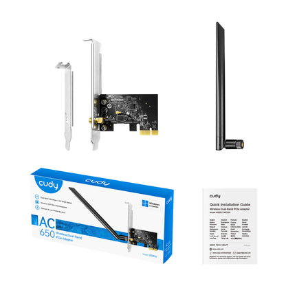 AC650 Wireless Dual-Band PCI-E Adapter, WE650 1.0