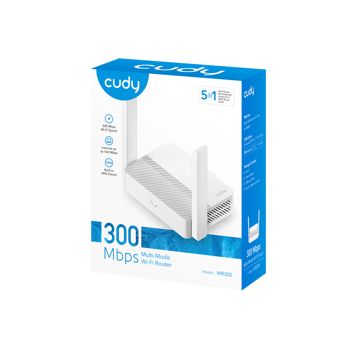 300 Mbps Multi-Mode Wi-Fi Router, WR300 1.0 – Cudy