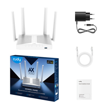 AX3000 Gigabit Mesh Wi-Fi 6 Router, WR3000U-256MB 1.0
