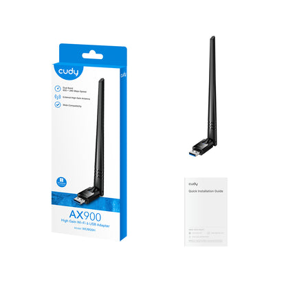 AX900 高利得 Wi-Fi 6 USB アダプター, WU900H 1.0
