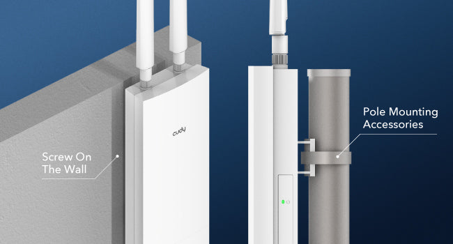 Montaje en pared o poste