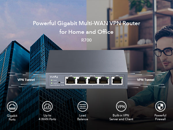 Cudu Router Gigabit Multi-WAN Router, R700 1.0 – Cudy