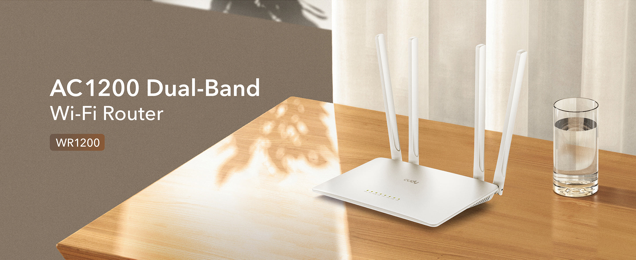 Cudy WR1200 AC1200 Mbps Ethernet Dual-Band Wi-Fi 5 Router description image