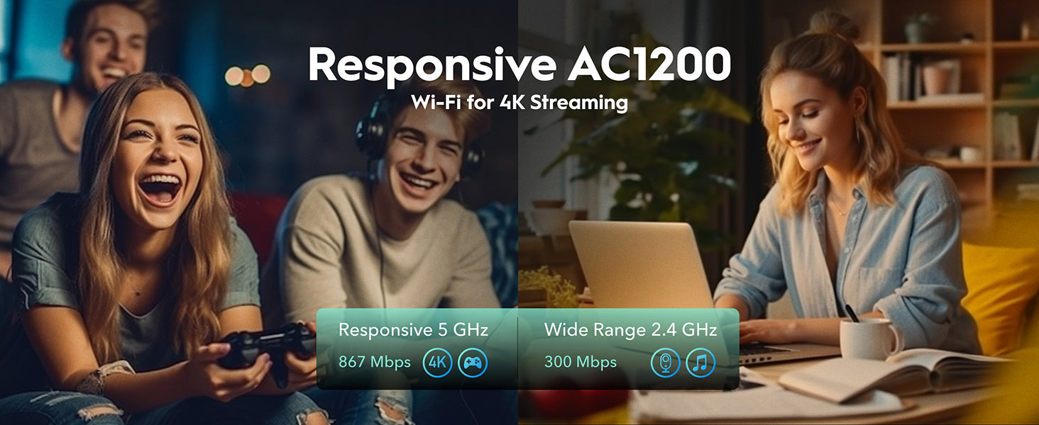 Cudy WR1300E AC1200 Mbps Gigabit Dual-Band Wi-Fi 5 Network Router description image 2