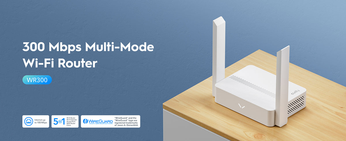 Home 300 Router 300 Mbps Multi-Mode Wi-Fi Router, WR300 1.0 – Cudy
