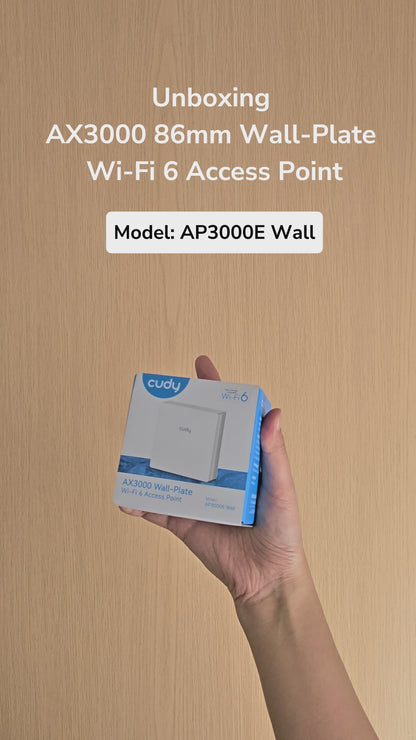 AX3000 86mm Wall-Plate Wi-Fi 6 Access Point, AP3000E Wall 1.0
