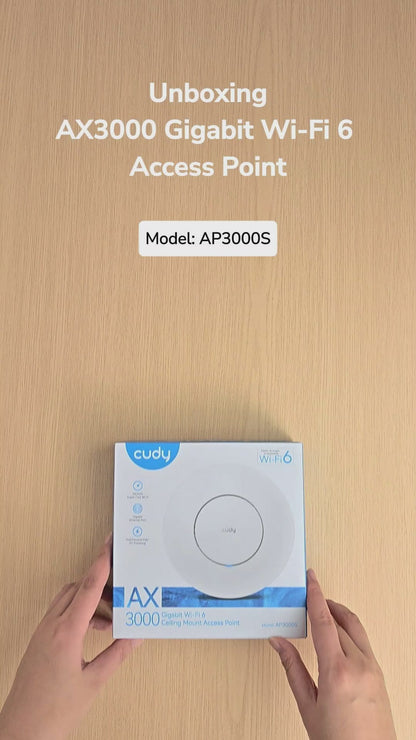 נקודת גישה Wi-Fi ג'יגה-ביט AX3000, AP3000S 1.0